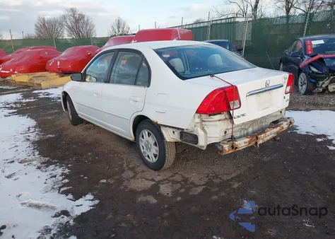 2003 Honda Civic Lx z USA, uszkodzony, nr VIN 2HGES166X3H510407